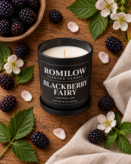 Blackberry Fairy — Blackberry, Amber & Dark Musk — 9 oz Scented Candle