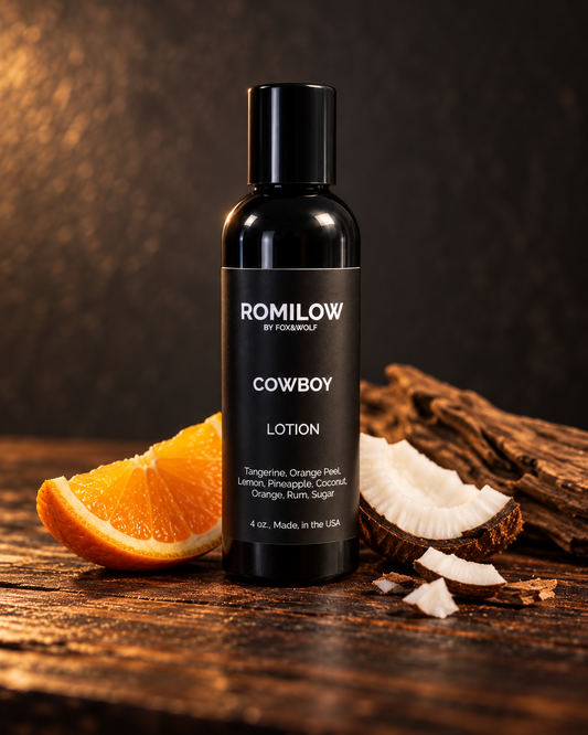 Cowboy — Bergamot, Cedar & Musk — 2 oz Travel Hand & Body Lotion