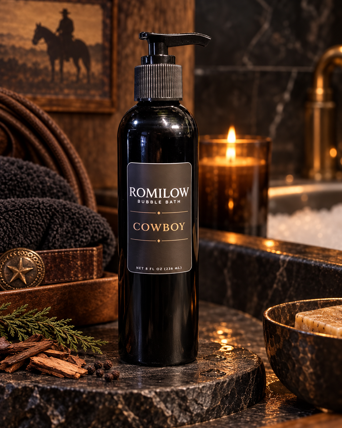 Cowboy — Bergamot, Cedar & Musk — 8 oz Bubble Bath