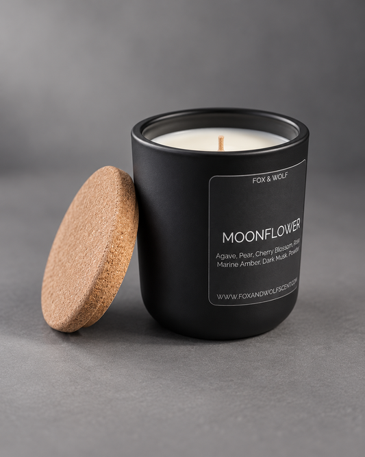 Moonflower — Pear, Cherry Blossom & Amber — 3 oz Scented Candle — Final Stock