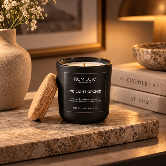 Twilight Orchid — Vanilla Orchid & Sandalwood — 3 oz Scented Candle — Final Stock