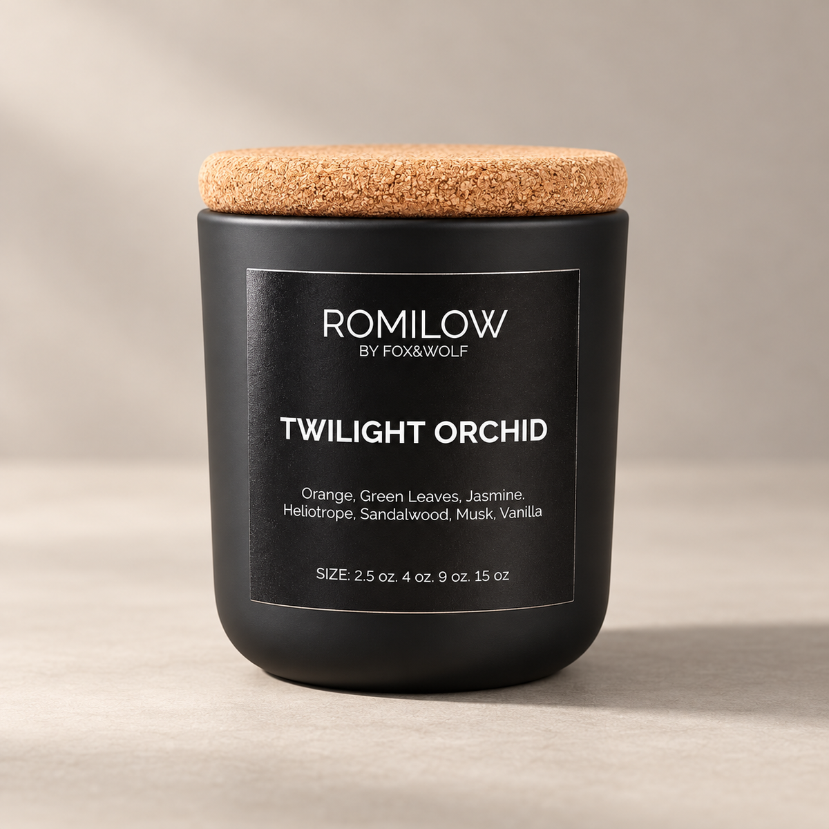 Twilight Orchid — Vanilla Orchid & Sandalwood — 3 oz Scented Candle — Final Stock