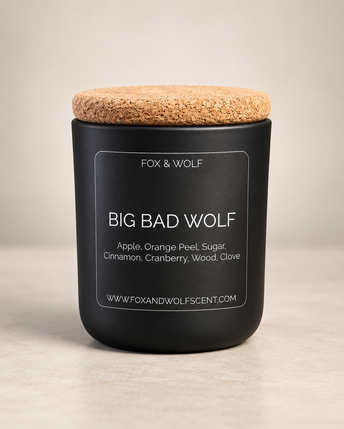 Apple, Cranberry & Spice Scented Candle, 3 oz – Big Bad Wolf – Final Stock