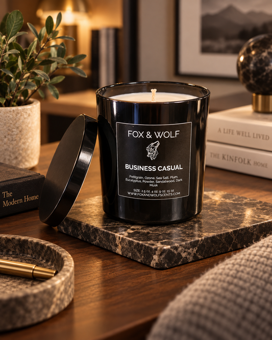 Business Casual — Sea Salt, Plum & Sandalwood — 9 oz Scented Candle