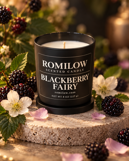 Blackberry Fairy — Blackberry, Amber & Dark Musk — 9 oz Scented Candle