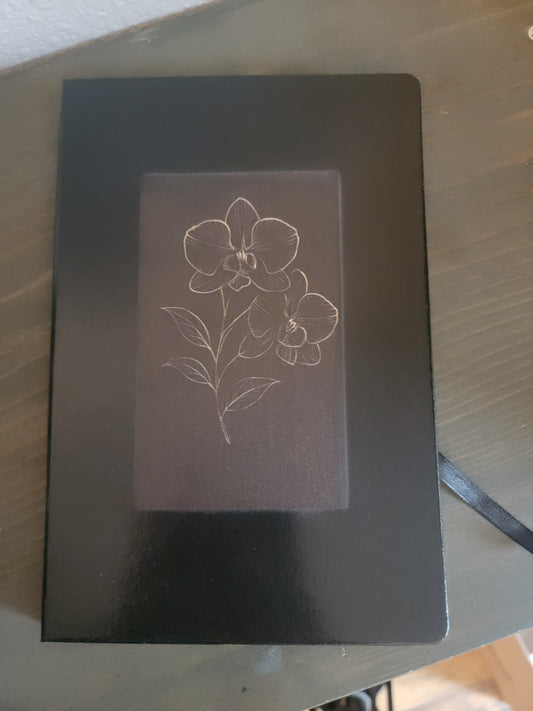 Hardcover Orchid Journal – Lined Pages