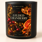 Romilow Gilded Cranberry 8 oz scented candle, product photo 6