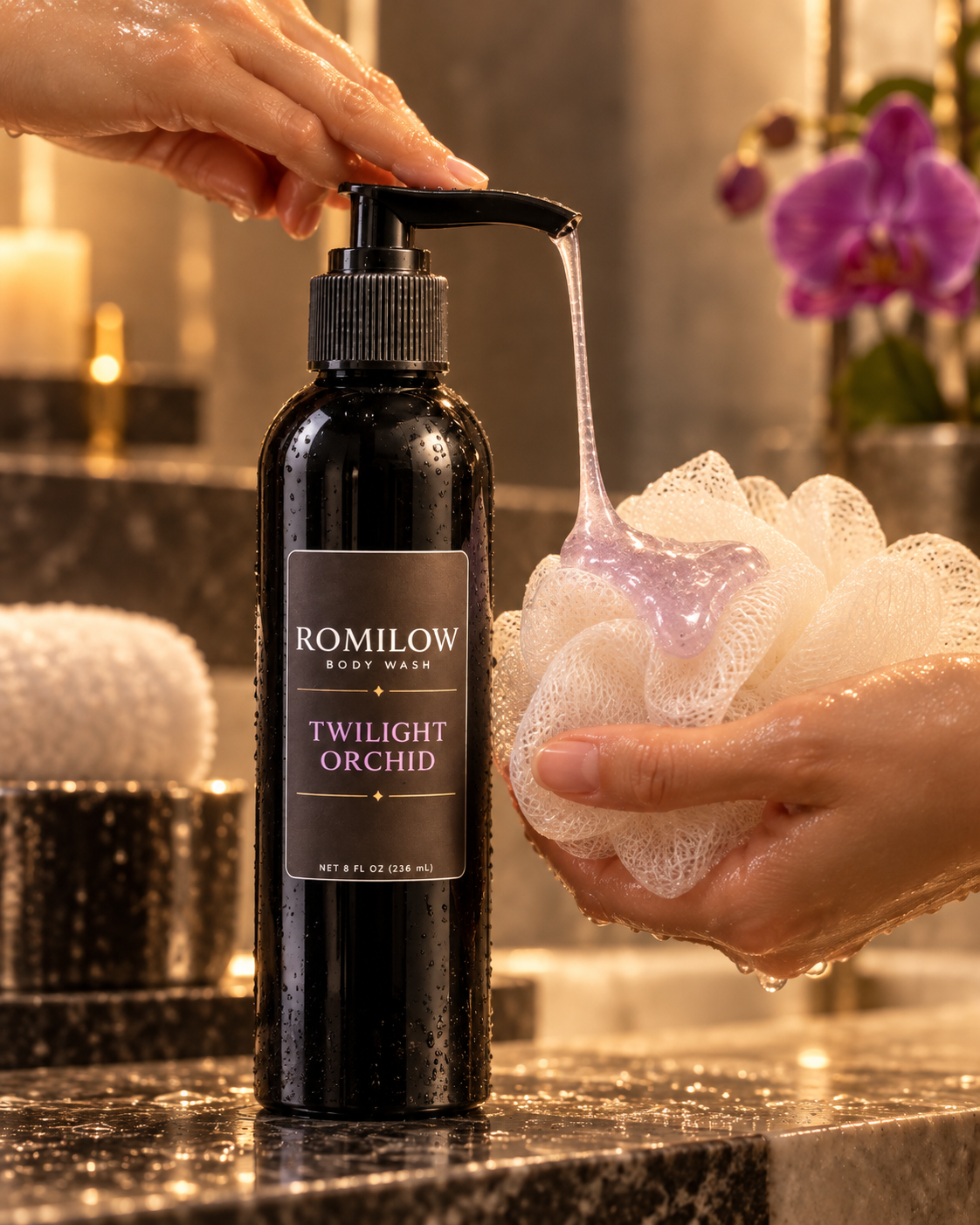 Twilight Orchid — Vanilla Orchid & Sandalwood — 8 oz Body Wash