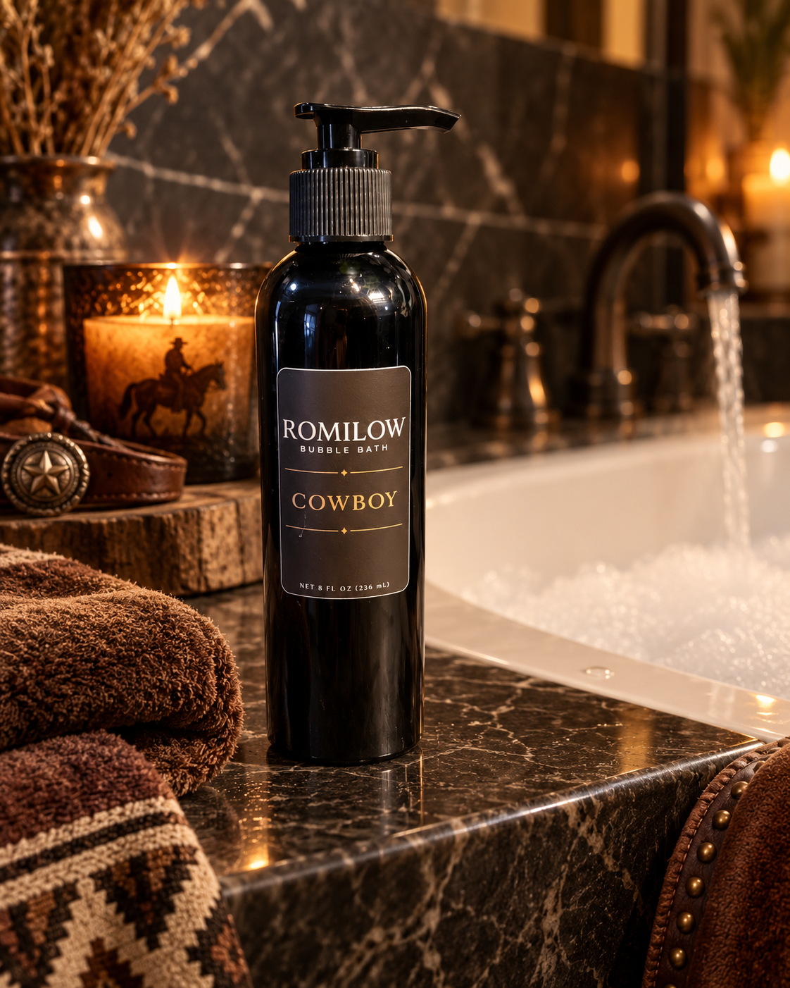 Cowboy — Bergamot, Cedar & Musk — 8 oz Bubble Bath