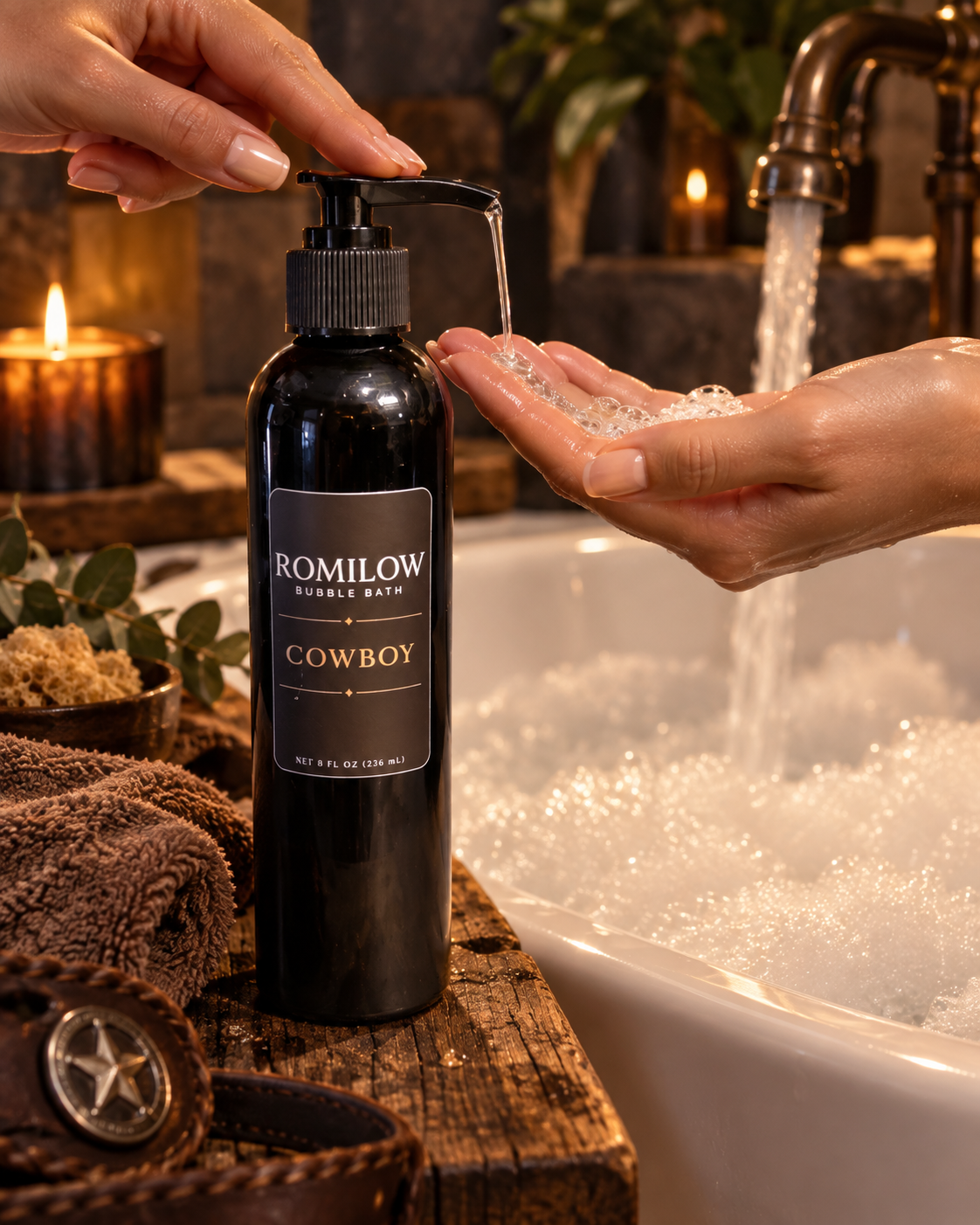 Cowboy — Bergamot, Cedar & Musk — 8 oz Bubble Bath