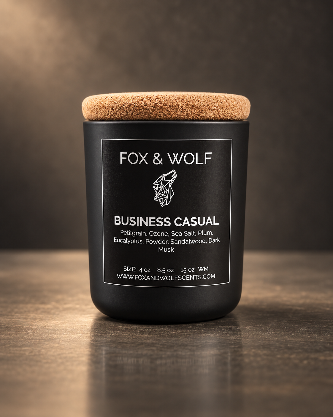 Business Casual — Sea Salt, Plum & Sandalwood — 3 oz Scented Candle — Final Stock