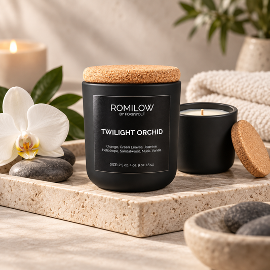 Twilight Orchid — Vanilla Orchid & Sandalwood — 3 oz Scented Candle — Final Stock