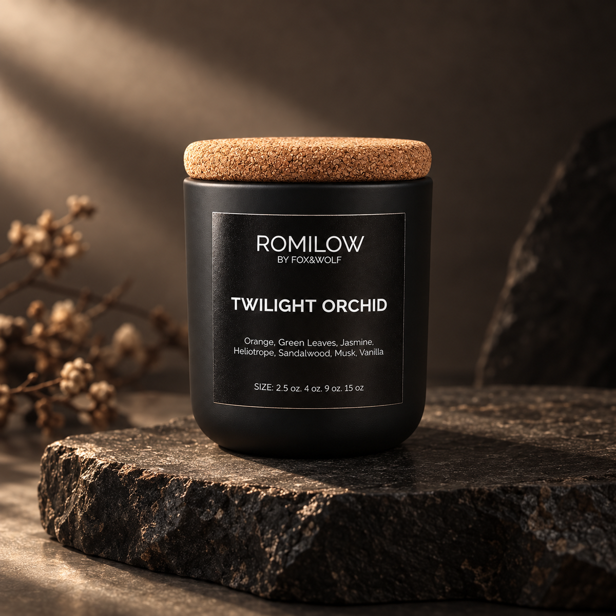 Twilight Orchid — Vanilla Orchid & Sandalwood — 3 oz Scented Candle — Final Stock