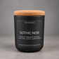 Rose, Leather & Saffron Scented Candle, 3 oz – Gothic Noir – Final Stock