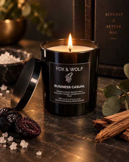 Business Casual — Sea Salt, Plum & Sandalwood — 9 oz Scented Candle