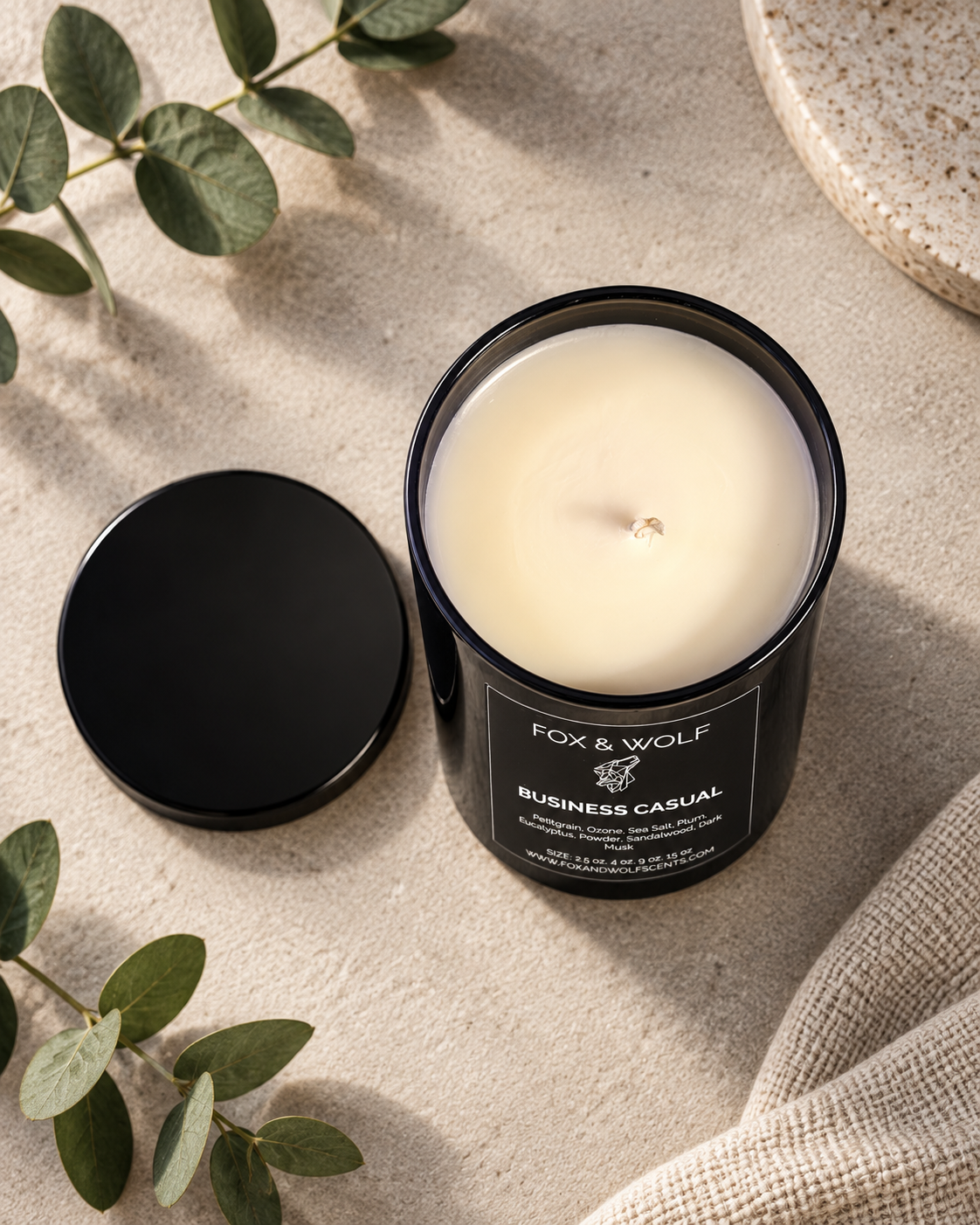 Business Casual — Sea Salt, Plum & Sandalwood — 9 oz Scented Candle