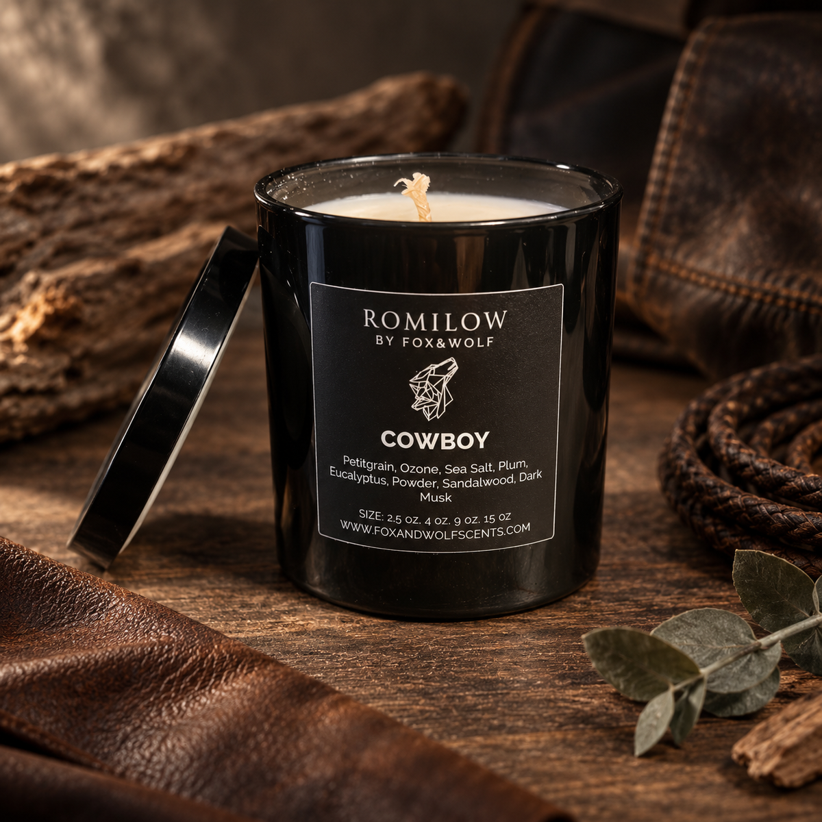 Cowboy — Bergamot, Cedar & Musk — 9 oz Scented Candle