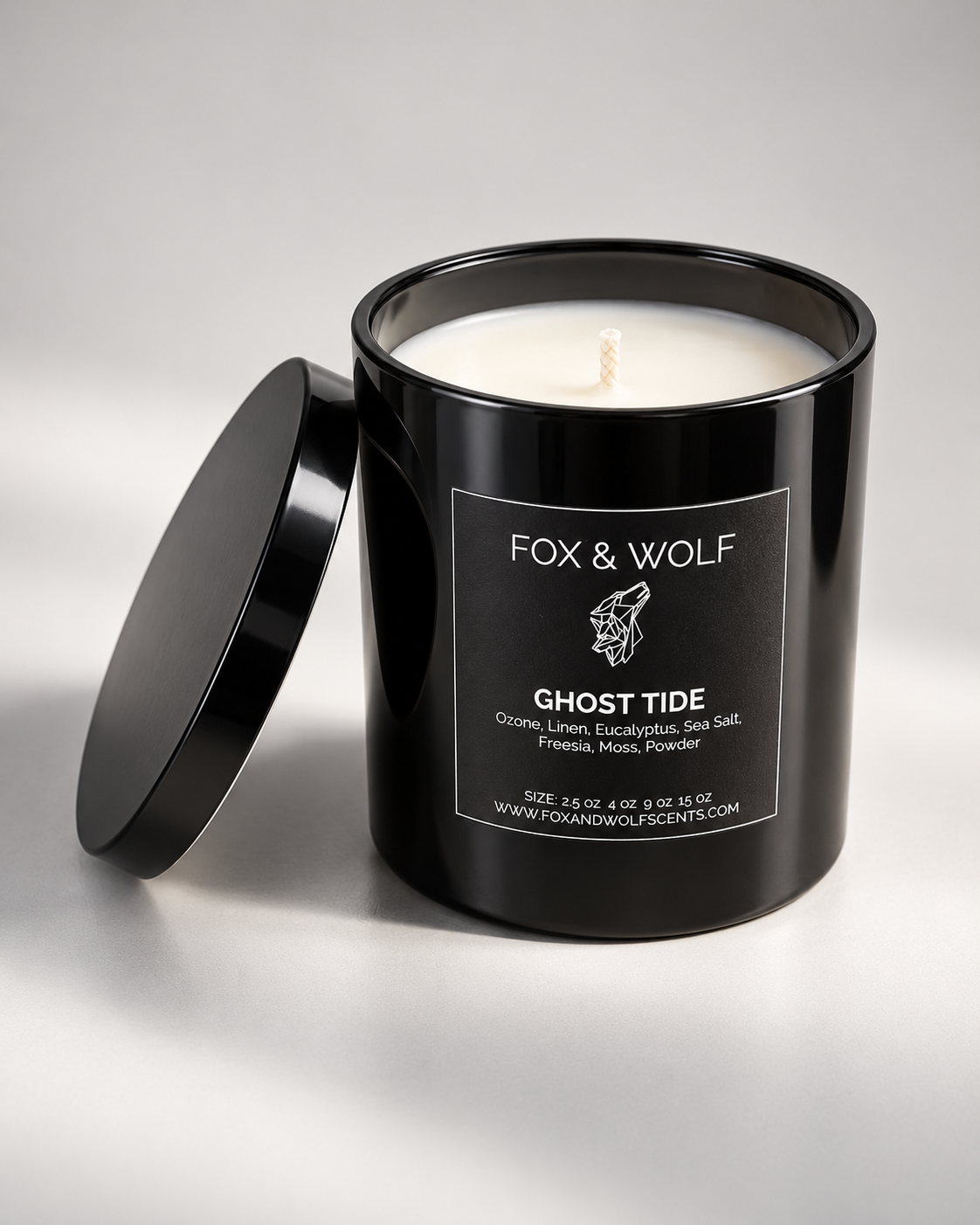 Sea Salt, Amber & Musk Scented Candle, 9 oz – Ghost Tide