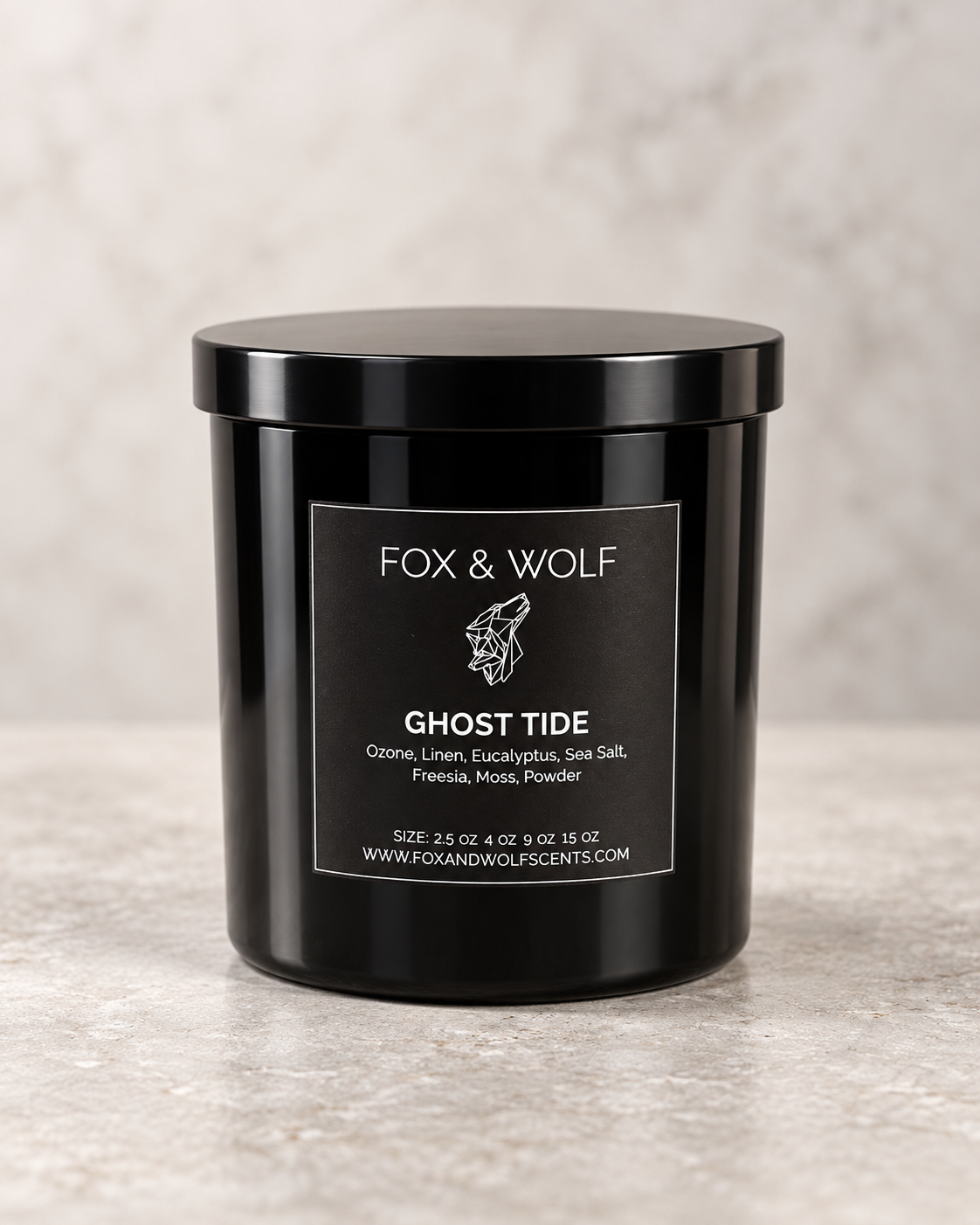 Sea Salt, Amber & Musk Scented Candle, 9 oz – Ghost Tide