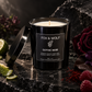 Rose, Leather & Saffron Scented Candle, 9 oz – Gothic Noir