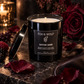 Rose, Leather & Saffron Scented Candle, 9 oz – Gothic Noir