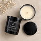 Rose, Leather & Saffron Scented Candle, 9 oz – Gothic Noir