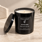 Rose, Leather & Saffron Scented Candle, 9 oz – Gothic Noir